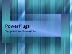 PowerPoint Template - Abstract video template of stripes in different shades of gradient blues and greens moving slowly across the screen.